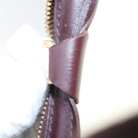 LOUIS VUITTON Monogram Mini Josephine PM Hand Bag Red M92216 LV Auth 91076 - Picture 12 of 16